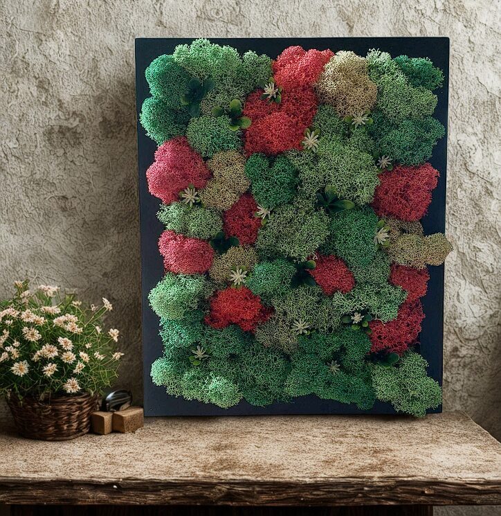 Stabilizēto sūnu glezna -Feja